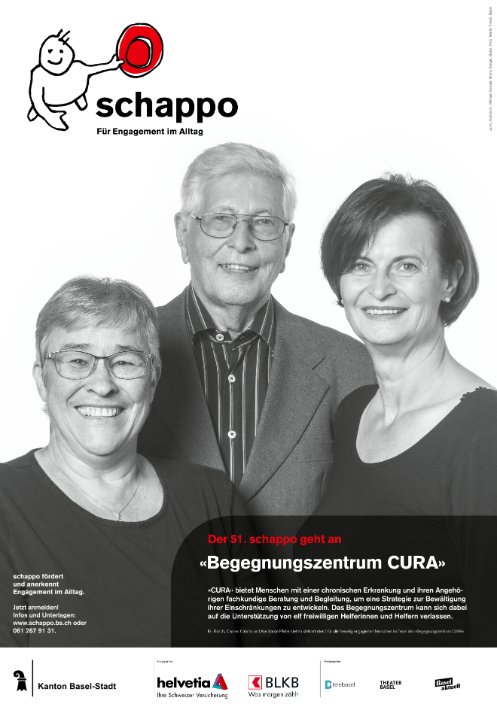Plakat 51. Schappo Begegnungszentrum CURA